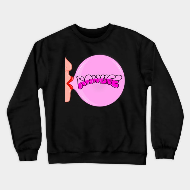 RawLife pink Crewneck Sweatshirt by Toughcreations